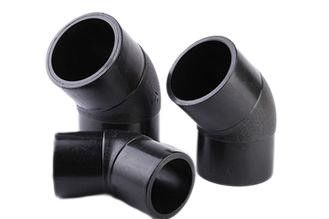 Ansi B16.9 HDPE de Fusie van het 45 Montageuiteinde van de Graadelleboog voor Waterpomp